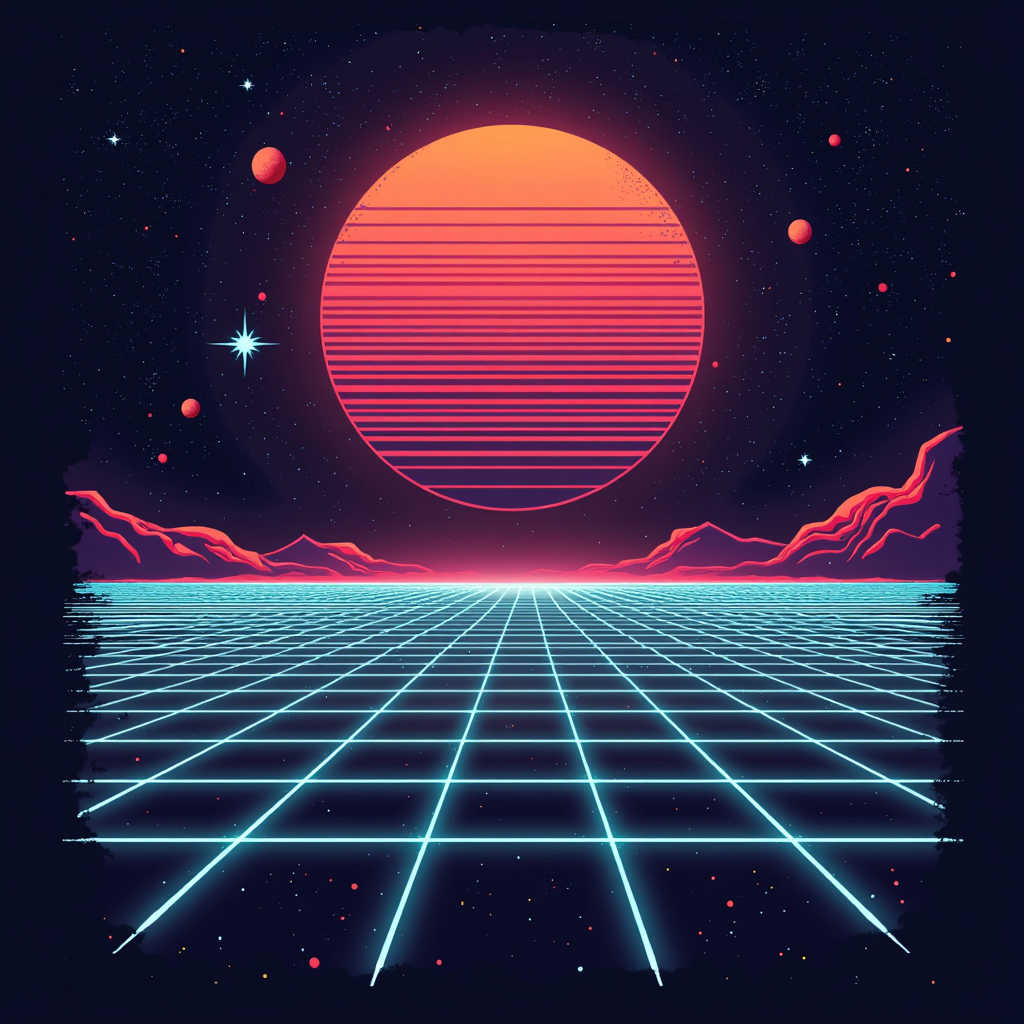 1980s Retro design t-shirt