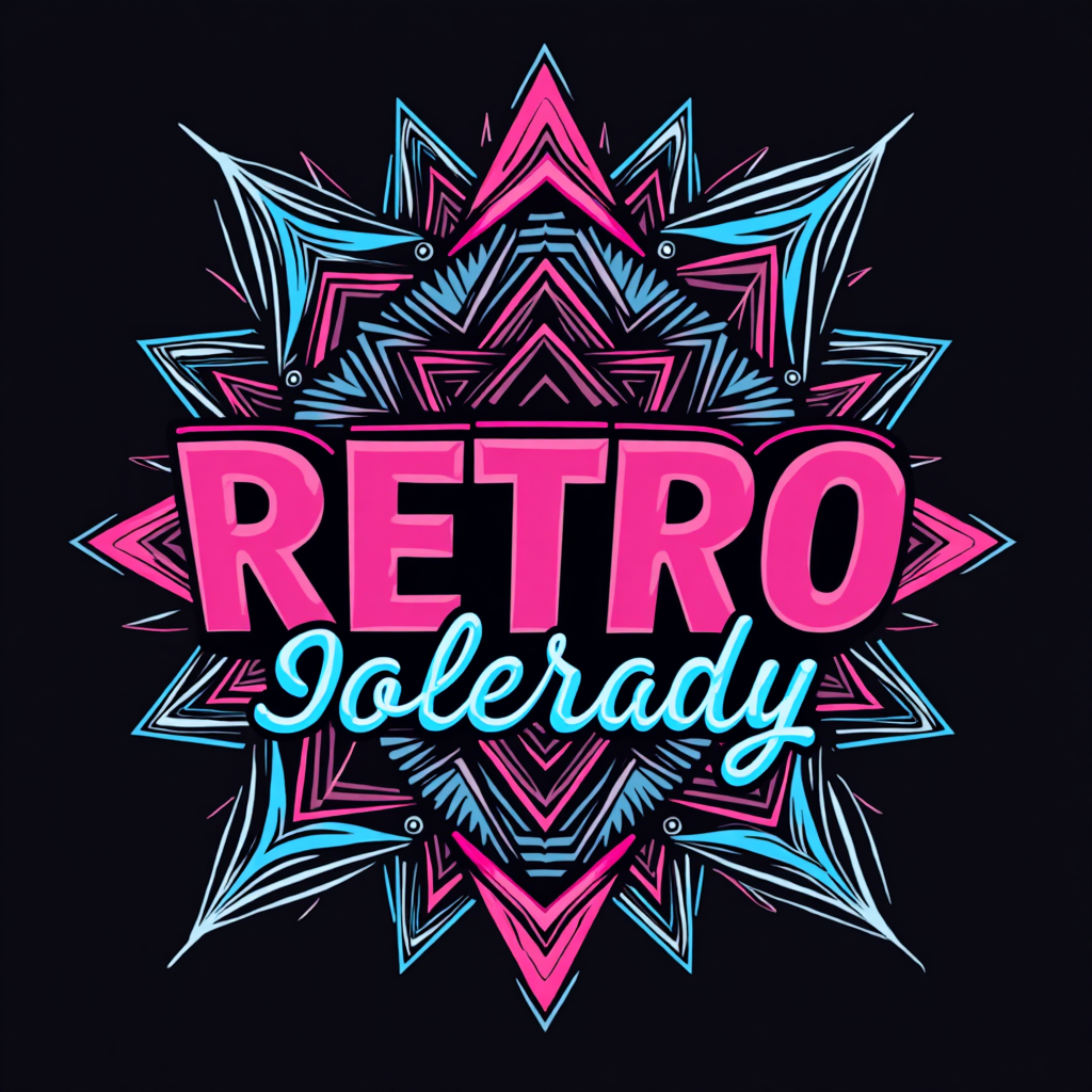 1980s retro design T shirt