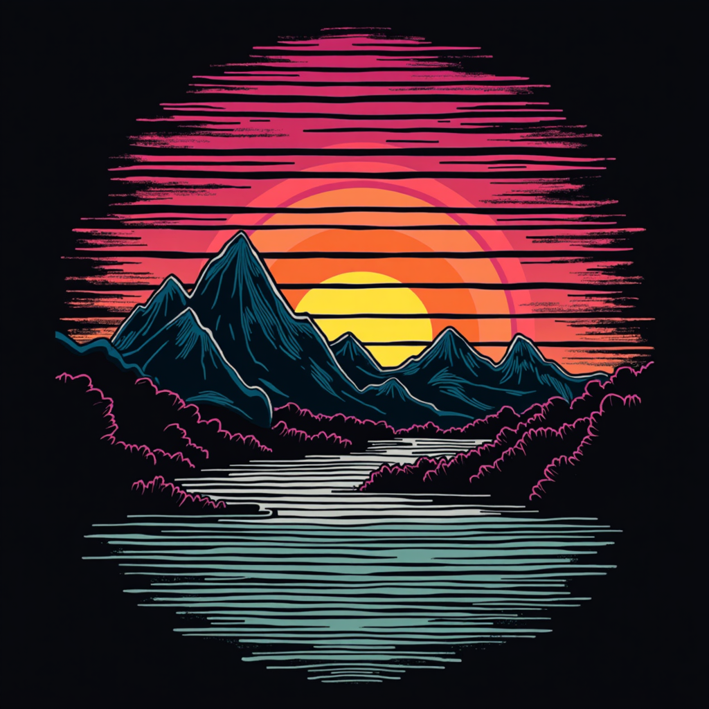 1980s retro design T shirt