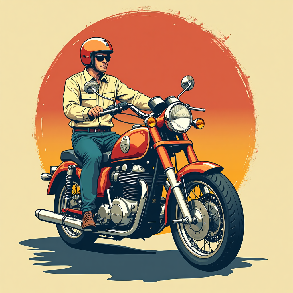 T shirt designed for the 1960s