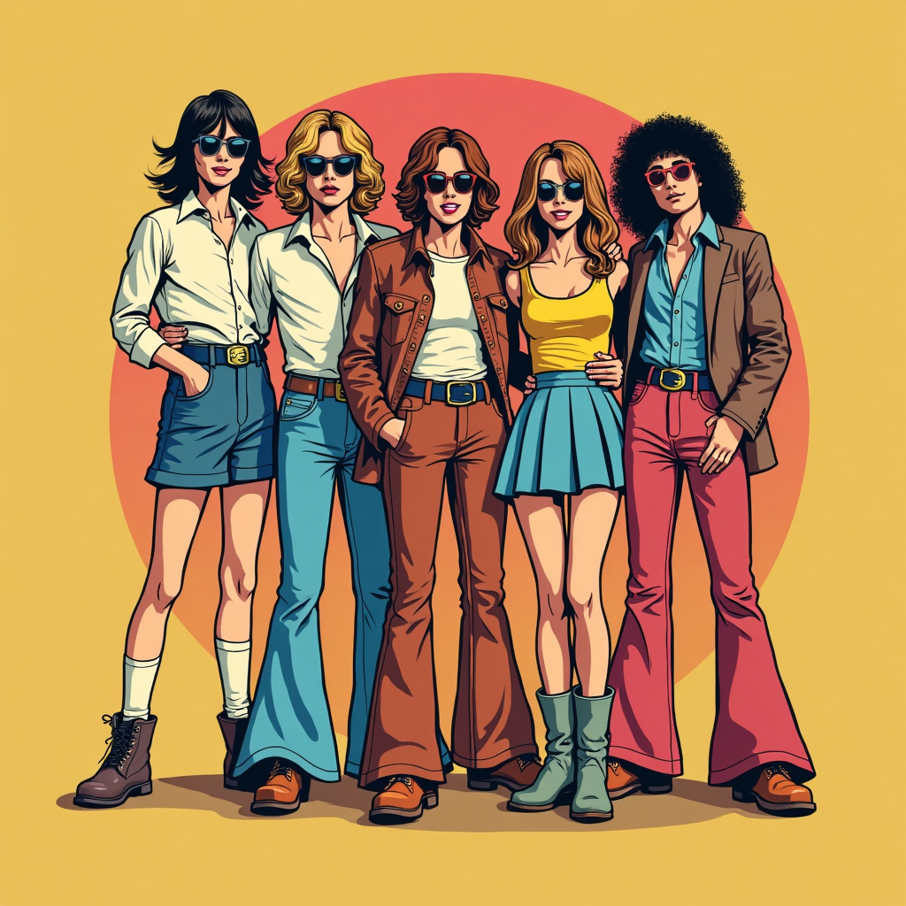 1970s T shirt design